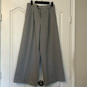 Banana Republic wide legged high waisted flannel dress pants size 6